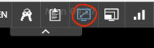 The Fit to Window button is beside the clipboard button on your VM icon tray.